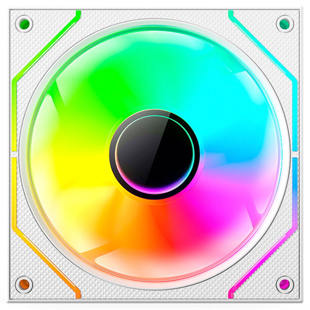 Imagem de COOLER PARA GABINETE C3TECH ARGB BRANCO F9-L330WHRGB 120MM