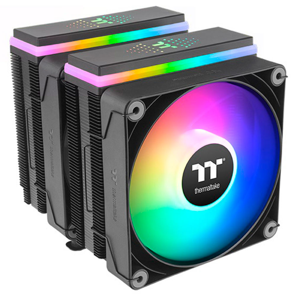 Imagem de COOLER THERMALTAKE ASTRIA 600 ARGB LIGHTNING 6 HEATPIPES 2 FAN 120MM INTEL LGA 1700 CL-P121-CA12SW-A