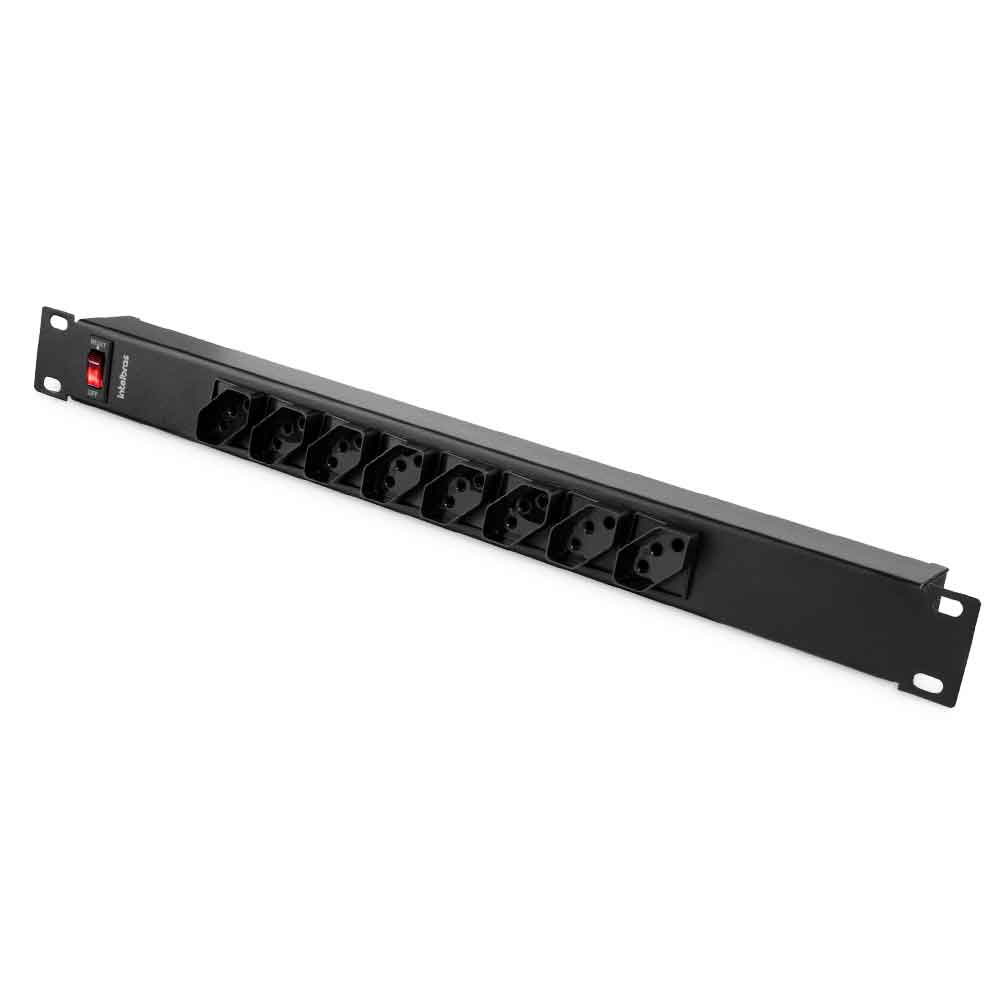 Imagem de FILTRO DE LINHA INTELBRAS 8T EPR 208 RACK 19" 1U CABO 1M PRETO 4824300