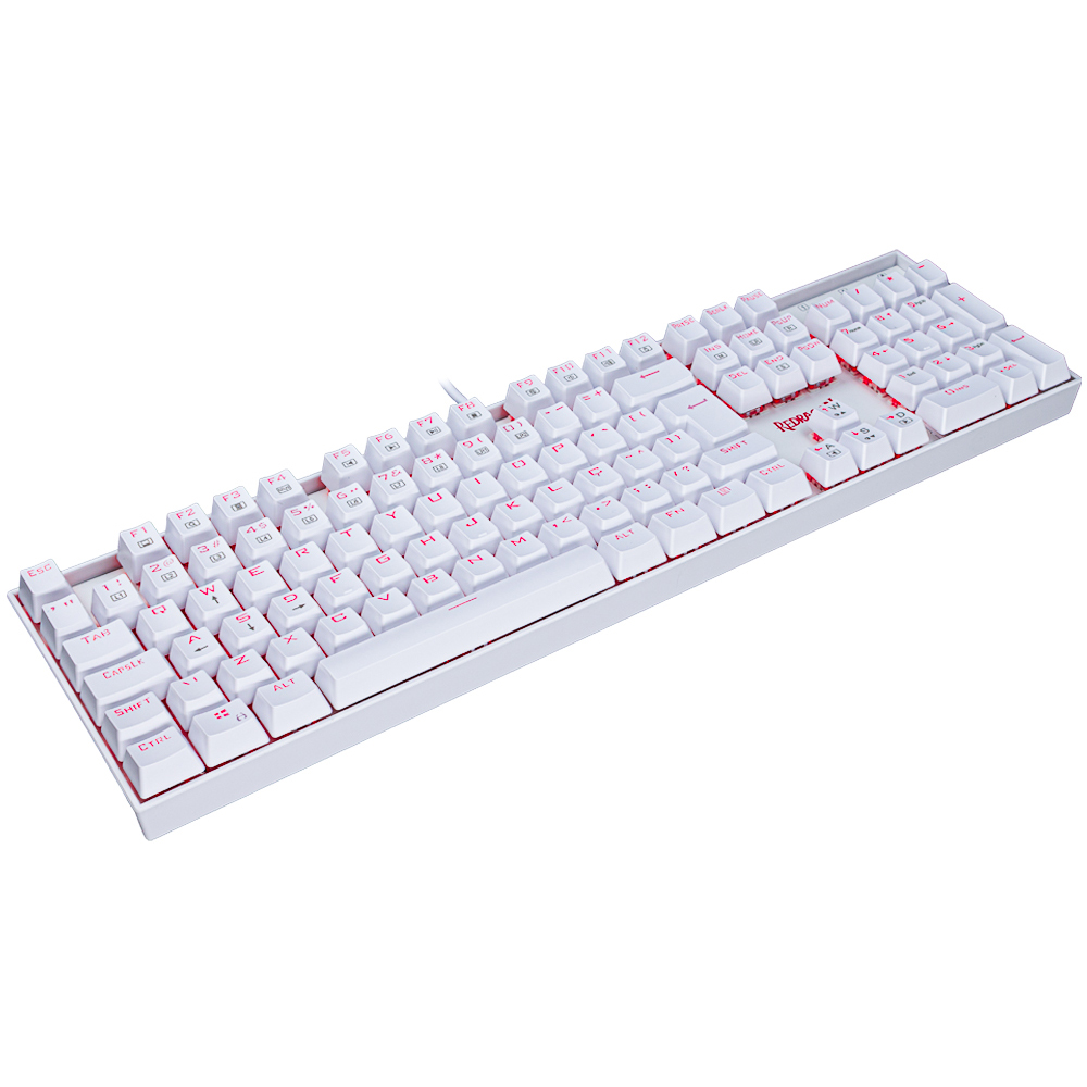 Imagem de TECLADO MECANICO REDRAGON MITRA K551W SINGLE COLOR SWITCH BLUE