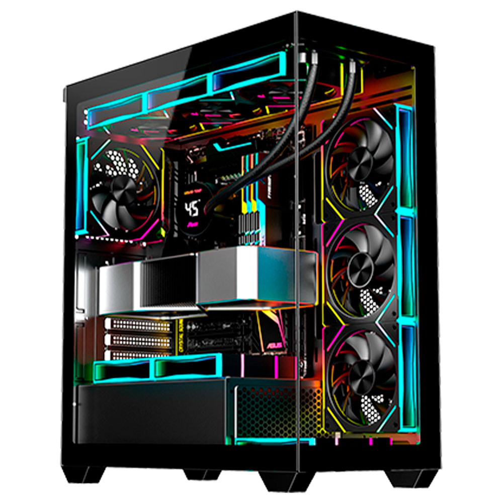 Imagem de GABINETE GAMER K-MEX AQUARIO CG-36DY TOWER PRETO ATX SEM FAN