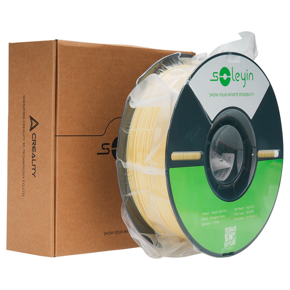 Imagem de FILAMENTO CREALITY SOLEYIN ULTRA PLA (PINEAPPLE YELLOW) 1,75MM 3301010605
