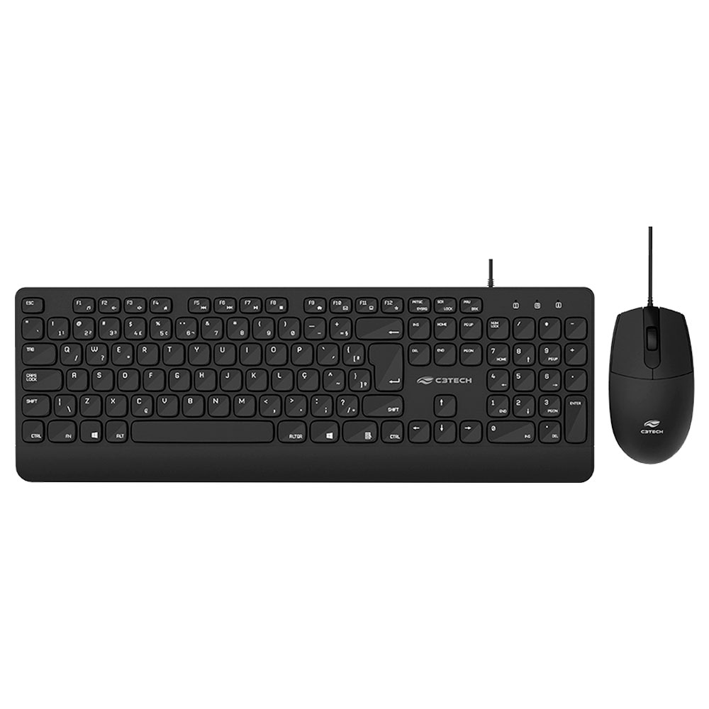 Imagem de KIT MOUSE E TECLADO C3TECH COM FIO USB KT-150BK