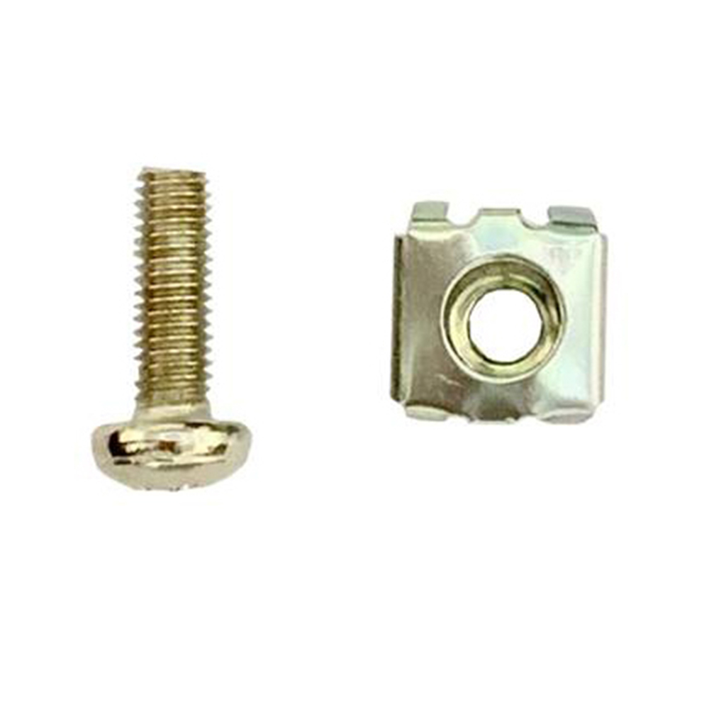 Imagem de KIT PORCA GAIOLA + PARAFUSO M5 PADRAO RACK SERVIDOR (PACOTE 20 PECAS) GFORCE