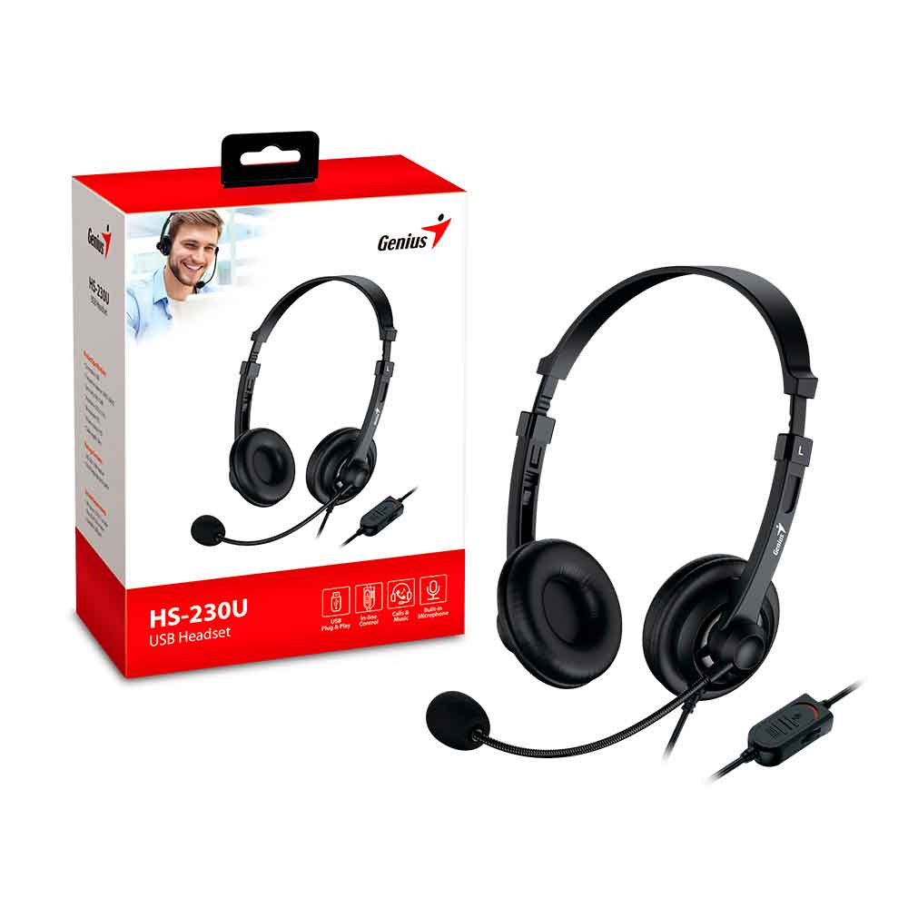 Imagem de FONE DE OUVIDO MIC GENIUS HS-230U USB