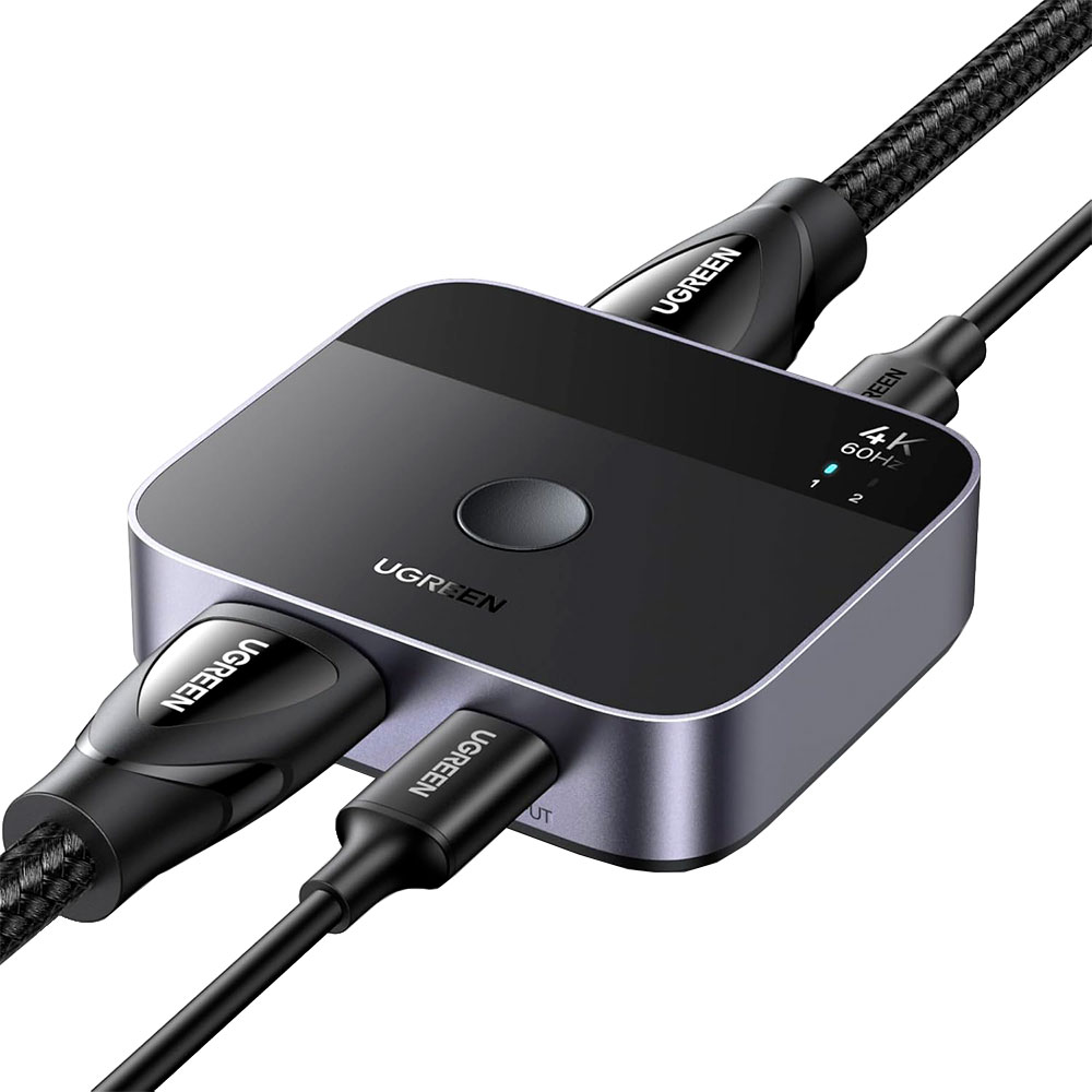 Mostrar detalhes de SWITCH HDMI UGREEN COM 1 ENTRADA HDMI / 2 ENTRADAS USB-C MAIS 1 SAIDA HDMI - AW503 Imagem de SWITCH HDMI UGREEN COM 1 ENTRADA HDMI / 2 ENTRADAS USB-C MAIS 1 SAIDA HDMI - AW503