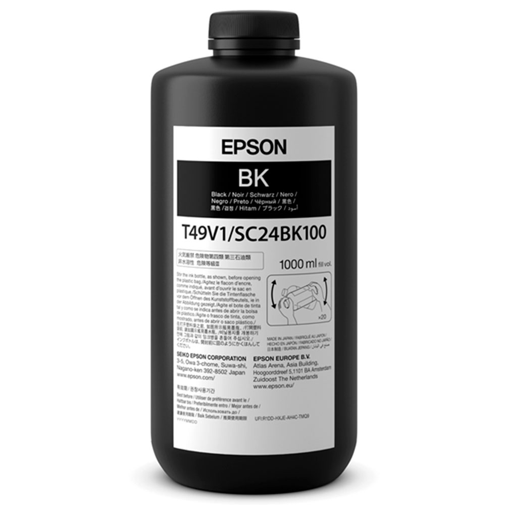 Mostrar detalhes de TINTA ULTRACHROME EPSON T49V110 PRETA 1L Imagem de TINTA ULTRACHROME EPSON T49V110 PRETA 1L