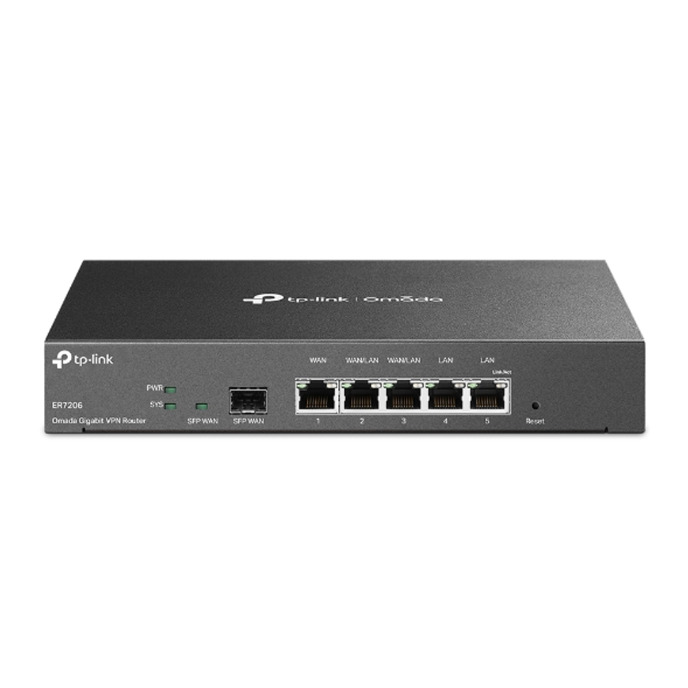 Mostrar detalhes de ROTEADOR VPN TL-ER7206 TP-LINK GIGABIT OMADA Imagem de ROTEADOR VPN TL-ER7206 TP-LINK GIGABIT OMADA