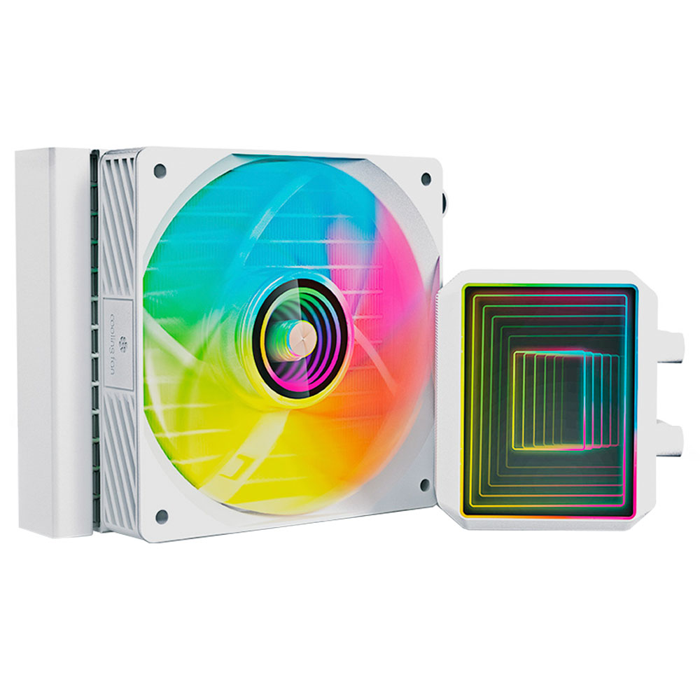 Mostrar detalhes de WATER COOLER C3TECH 120MM FC-W120WHV2 BRANCO RGB Imagem de WATER COOLER C3TECH 120MM FC-W120WHV2 BRANCO RGB