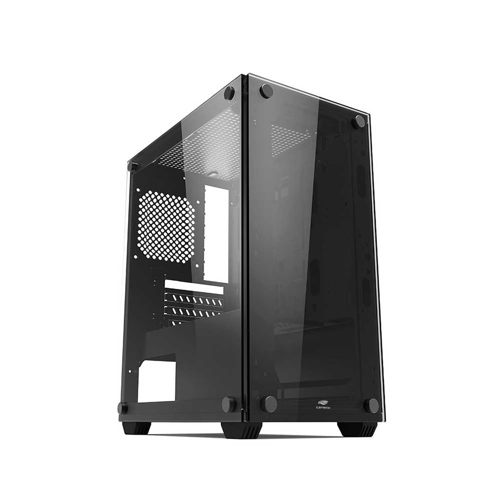 Mostrar detalhes de GABINETE GAMER C3TECH MT-G110BK SEM FONTE PRETO Imagem de GABINETE GAMER C3TECH MT-G110BK SEM FONTE PRETO