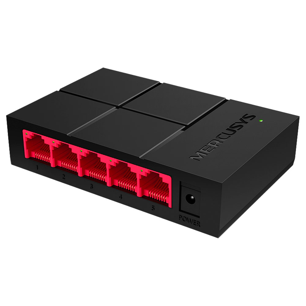 Imagem de SWITCH DE MESA 5 PORTAS 10/100/1000MBPS MERCUSYS MS105G