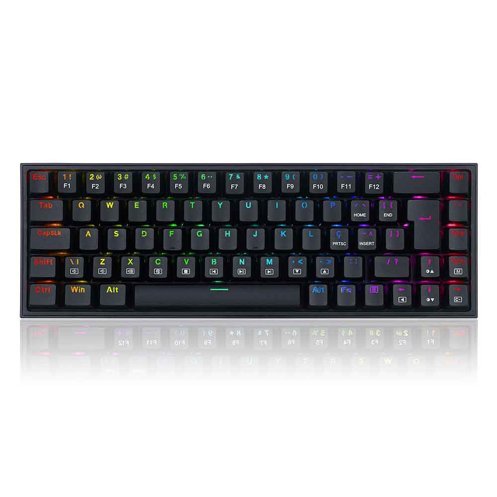 Mostrar detalhes de TECLADO REDRAGON MECANICO GAMER CASTOR RGB PRETO SWITCH MARROM ABNT2 K631-RGB (PT-BROWN) Imagem de TECLADO REDRAGON MECANICO GAMER CASTOR RGB PRETO SWITCH MARROM ABNT2 K631-RGB (PT-BROWN)