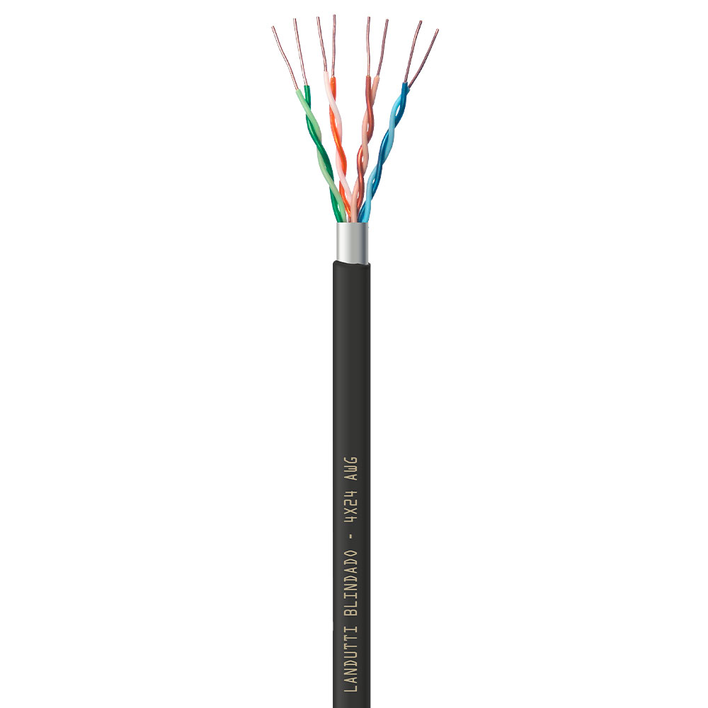 Mostrar detalhes de CABO DE REDE CAT5E F-UTP CMX LANDUTTI BLINDADO 305M PT CONDUTTI Imagem de CABO DE REDE CAT5E F-UTP CMX LANDUTTI BLINDADO 305M PT CONDUTTI