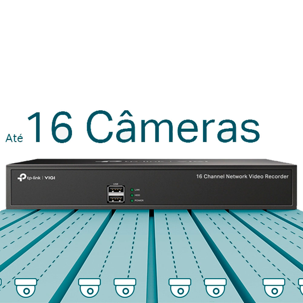 Imagem de GRAVADOR DE VIDEO DE REDE DE 16 CANAIS VIGI NVR1016H TP-LINK