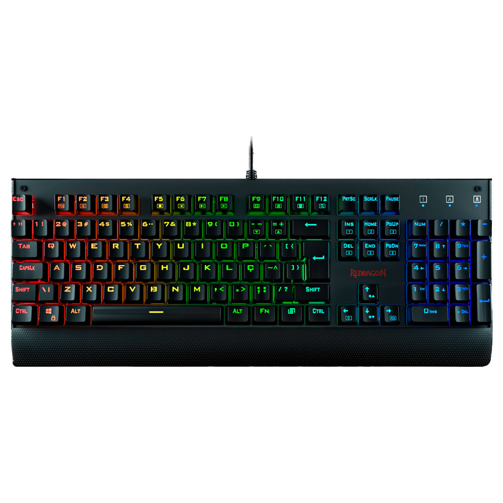 Mostrar detalhes de TECLADO REDRAGON MECANICO GAMER KALA RGB SWITCH VERMELHO K557RGB (PT-RED) Imagem de TECLADO REDRAGON MECANICO GAMER KALA RGB SWITCH VERMELHO K557RGB (PT-RED)