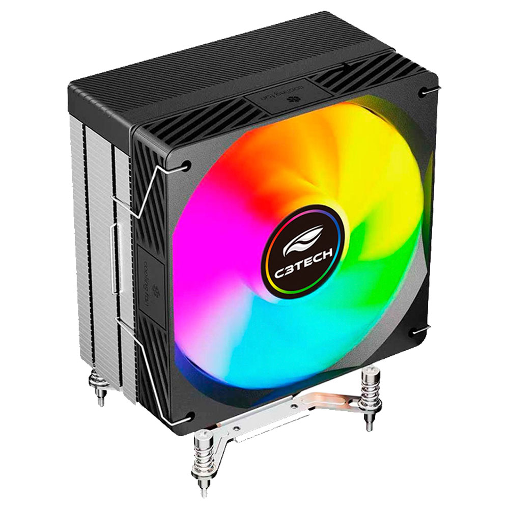 Mostrar detalhes de COOLER PARA PROCESSADOR C3TECH MULTICOLOR 120MM FC-L130M Imagem de COOLER PARA PROCESSADOR C3TECH MULTICOLOR 120MM FC-L130M