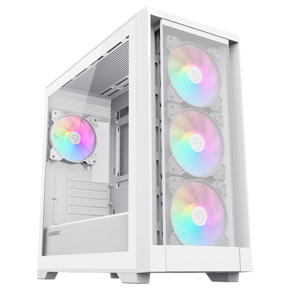 Mostrar detalhes de GABINETE GAMER GAMEMAX DEFENDER M-ATX BRANCO - 10000507 Imagem de GABINETE GAMER GAMEMAX DEFENDER M-ATX BRANCO - 10000507