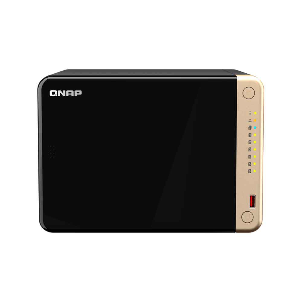 Imagem de STORAGE NAS QNAP 6 BAIAS INTEL CELERON N5095, 2.9GHZ, 4 NUCLEOS, 8GB,2x 2.5 GBE TORRE - TS-664-8G-BR