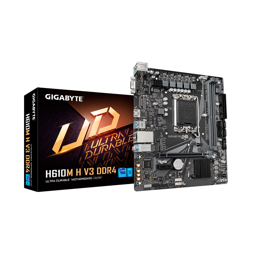 Imagem de PLACA MAE (INTEL) GIGABYTE H610M H V3 DDR4 LGA1700 12° 13° E 14° GERACAO