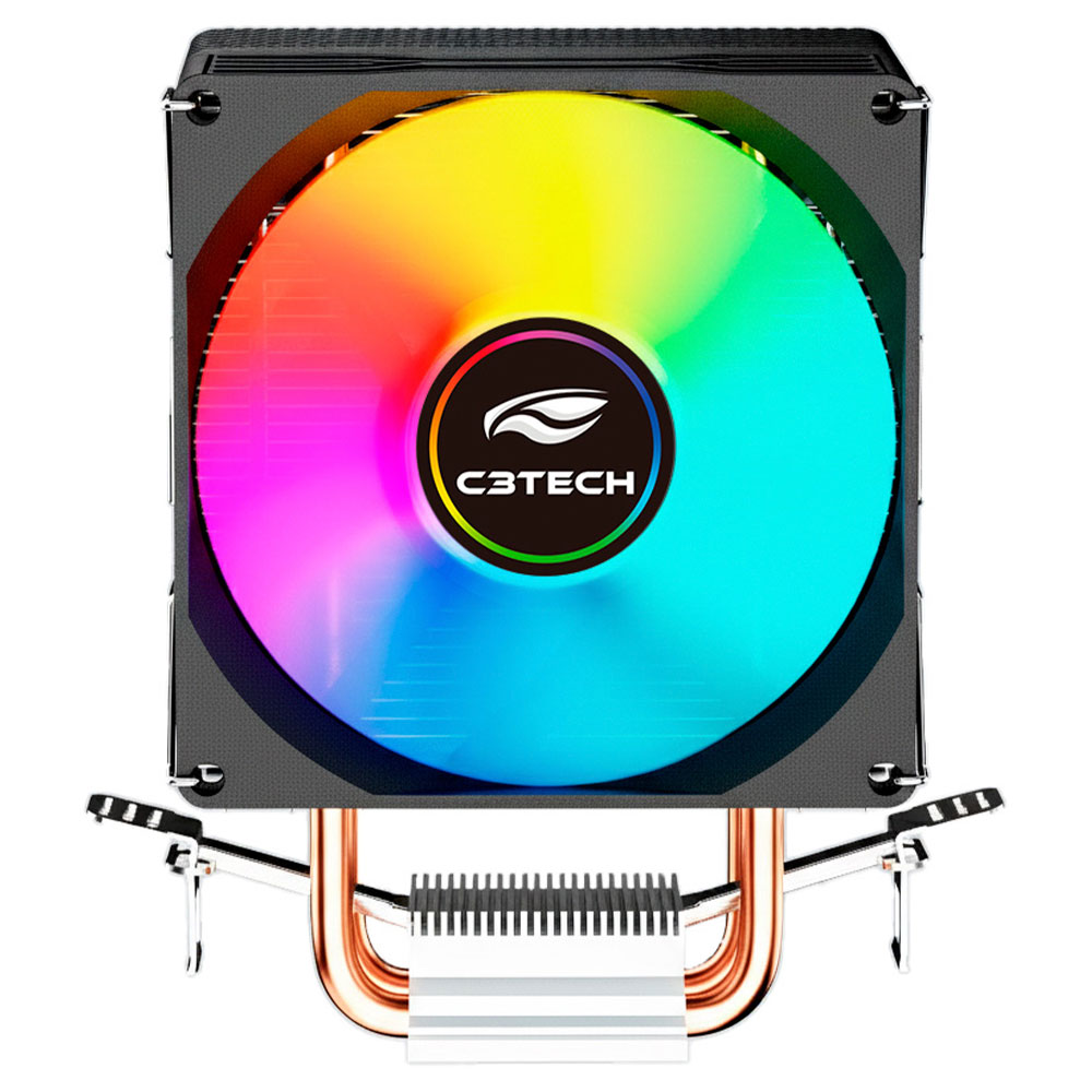 Imagem de COOLER PARA PROCESSADOR C3TECH MULTICOLOR 90MM FC-L120M