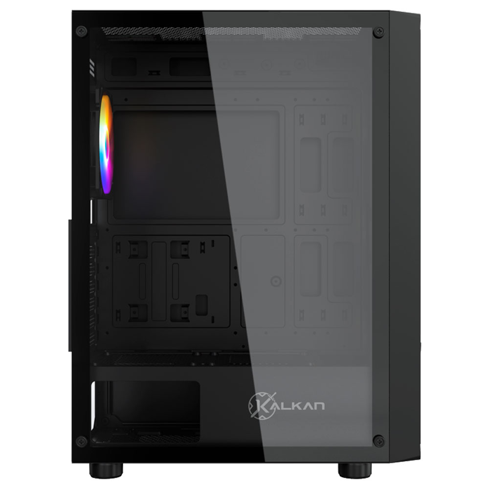 Imagem de GABINETE GAMER KALKAN JOTURN PRETO COM 4 FANS KLK00038
