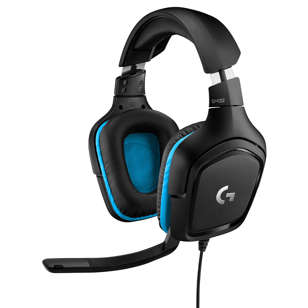Mostrar detalhes de FONE DE OUVIDO MIC LOGITECH GAMER G432 7.1 USB/P2 PRETO Imagem de FONE DE OUVIDO MIC LOGITECH GAMER G432 7.1 USB/P2 PRETO