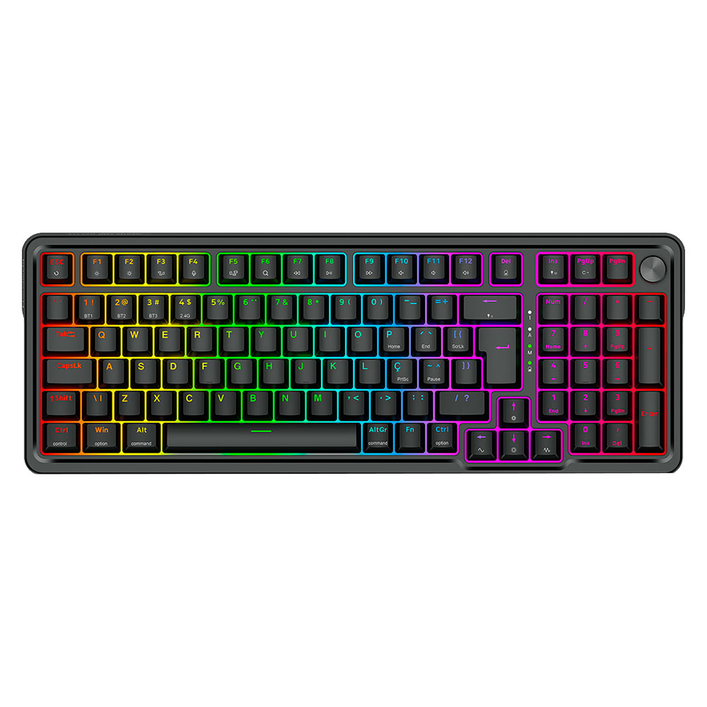 Mostrar detalhes de TECLADO REDRAGON MECANICO GAMER EISA PRO RGB PRETO SWITCH DUST-PROOF BROWN SEM FIO K686-RGB-PRO Imagem de TECLADO REDRAGON MECANICO GAMER EISA PRO RGB PRETO SWITCH DUST-PROOF BROWN SEM FIO K686-RGB-PRO