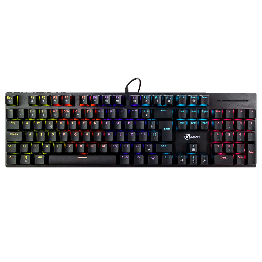 Imagem de TECLADO KALKAN MECANICO GAMER LOKI PRETO SWITCH BROWN KLK00013