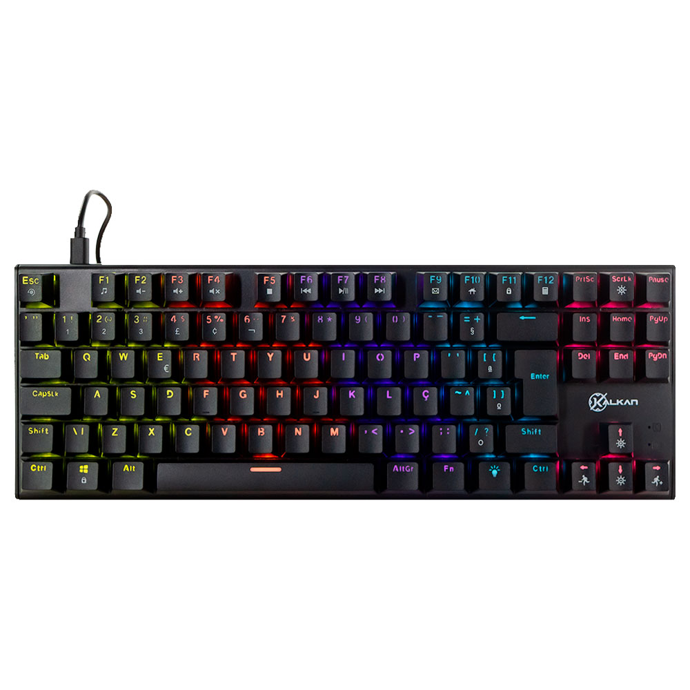 Mostrar detalhes de TECLADO KALKAN MECANICO GAMER LOKI TKL PRETO SWITCH BROWN KLK00014 Imagem de TECLADO KALKAN MECANICO GAMER LOKI TKL PRETO SWITCH BROWN KLK00014