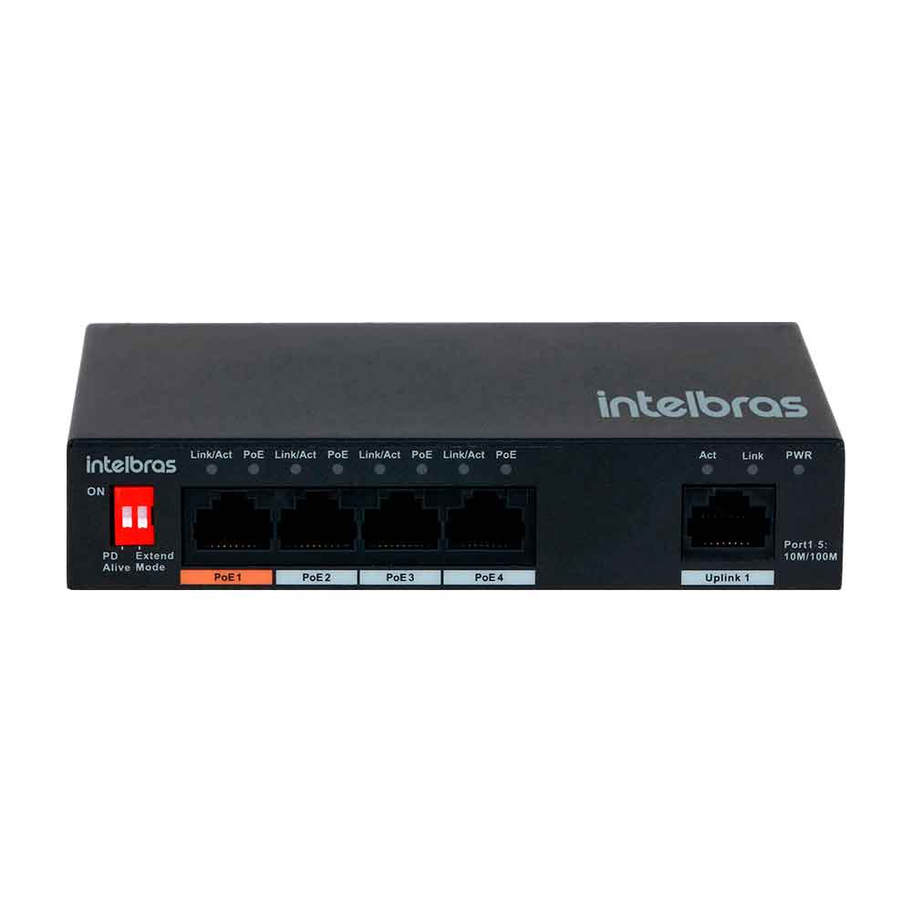 Mostrar detalhes de SWITCH INTELBRAS SF 500 HI-POE 5 PORTAS FAST ETHERNET COM 4 PORTAS POE+ - 4760069 Imagem de SWITCH INTELBRAS SF 500 HI-POE 5 PORTAS FAST ETHERNET COM 4 PORTAS POE+ - 4760069